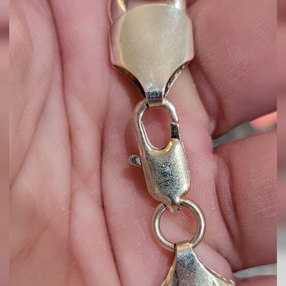 Sterling Silver 925 Cuban Link Solid Necklace Heavy 96.6 Grams 20 Inches - Picture 11 of 12